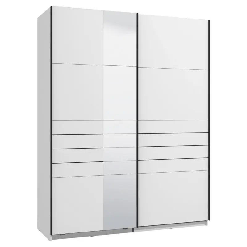 Schwebet&uuml;renschrank in Wei&szlig;