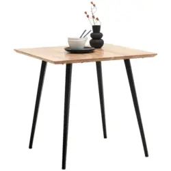 Esstisch in Holz, Metall 80/80/76 cm