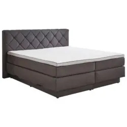 Boxspringbett 180/200 cm in Anthrazit