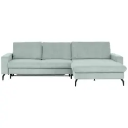 Ecksofa in Cord Grau
