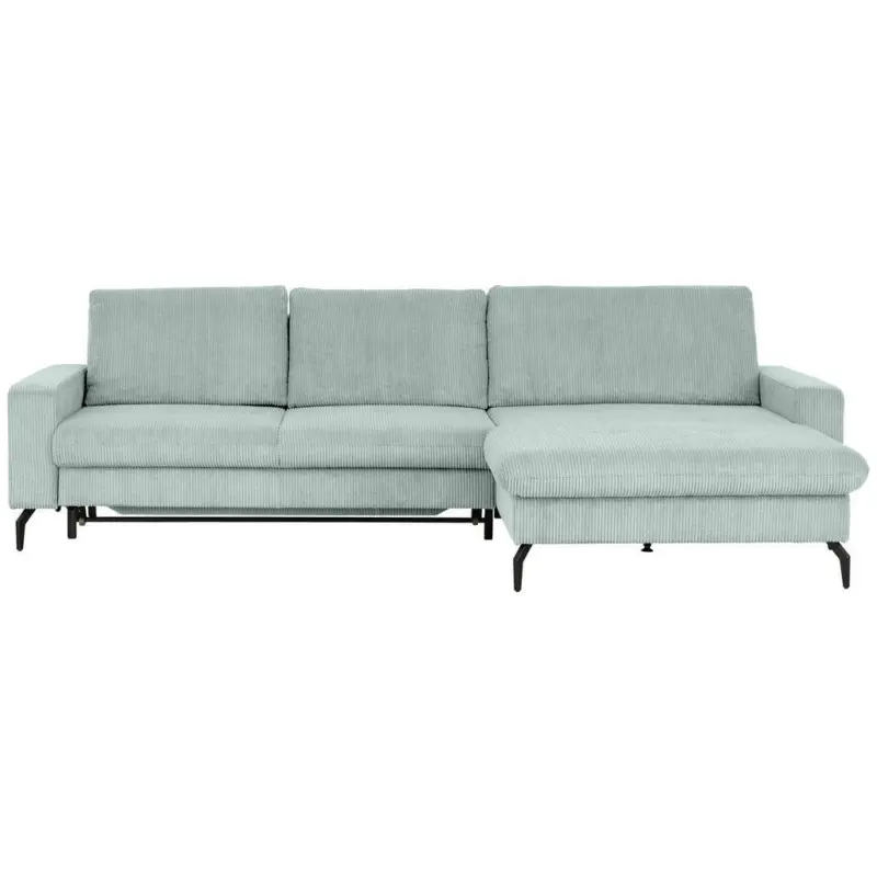 Ecksofa in Cord Grau