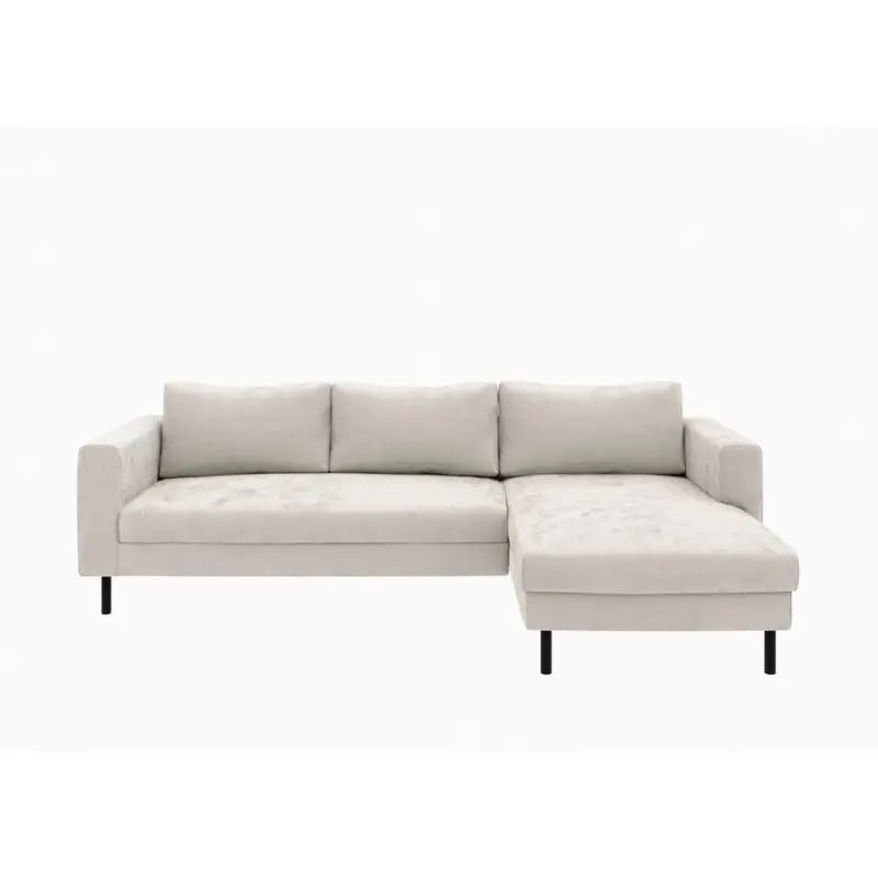 Ecksofa in Cord Creme 232/161 cm