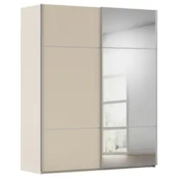 Schwebet&uuml;renschrank in Champagner