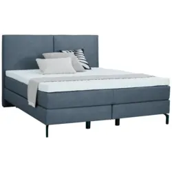 Boxspringbett 160/200 cm in Blau