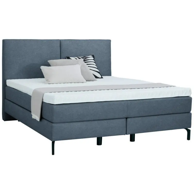 Boxspringbett 160/200 cm in Blau
