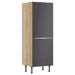 Ger&auml;teumbauschrank 60/176,6/58,1 cm in Anthrazit, Wildeiche