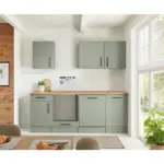 XXXLutz Lauterach - Ihr M&ouml;belhaus bei Bregenz K&uuml;chenleerblock 220 cm in Wildeiche, Schilfgr&uuml;n