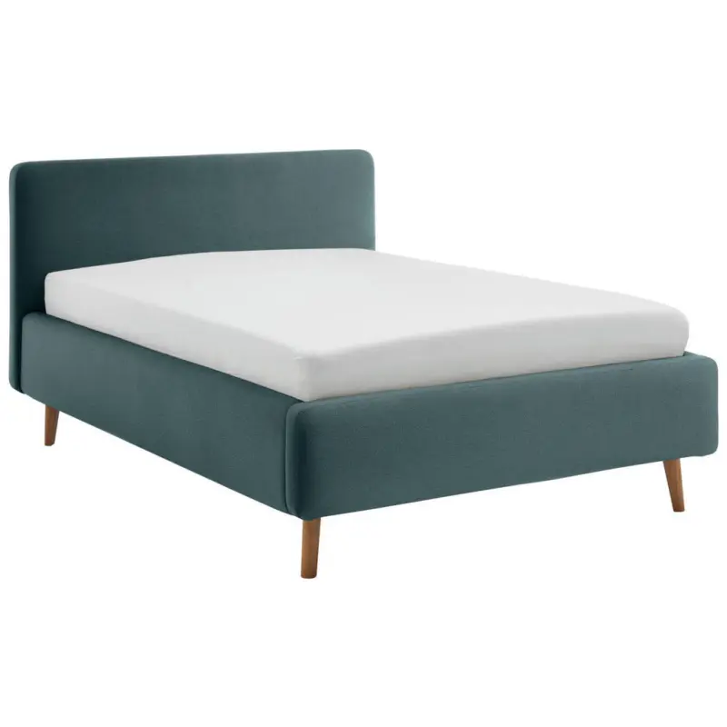 Polsterbett Blau 140/200 cm