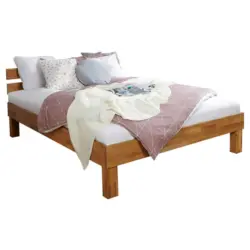 Bett 90/200 cm in Naturfarben
