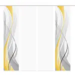XXXLutz Lauterach - Ihr M&ouml;belhaus bei Bregenz Fl&auml;chenvorhang 4ER SET in Gelb, Hellgelb halbtransparent