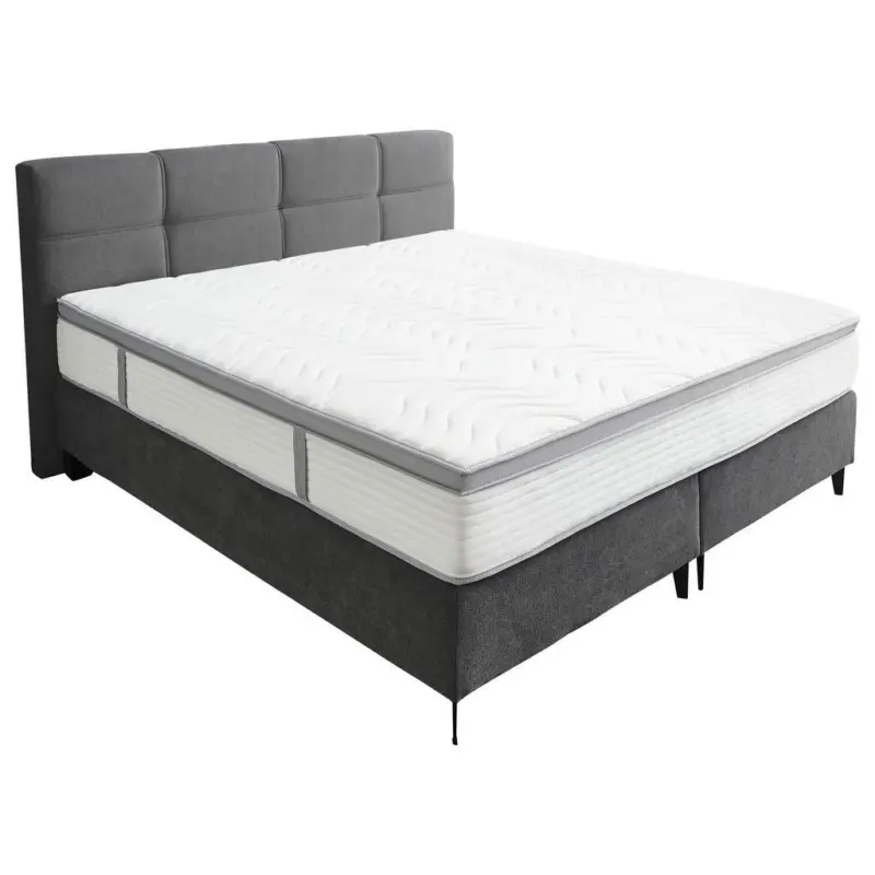 Boxspringbett 180/200 cm in Grau