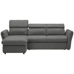 Ecksofa in Mikrofaser Anthrazit 172/240 cm