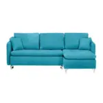 XXXLutz Lauterach - Ihr M&ouml;belhaus bei Bregenz Ecksofa in Flachgewebe T&uuml;rkis 223/146 cm