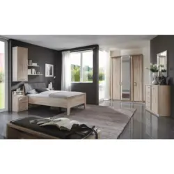 Einzelzimmer 90/200 cm in Braun, Eichefarben