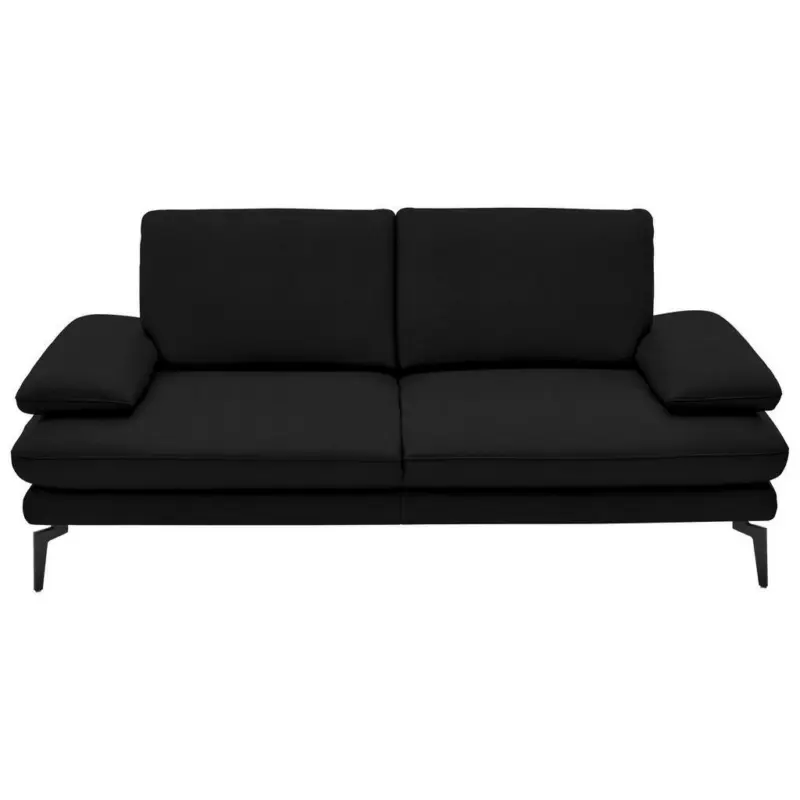 2,5-Sitzer in Echtleder Schwarz