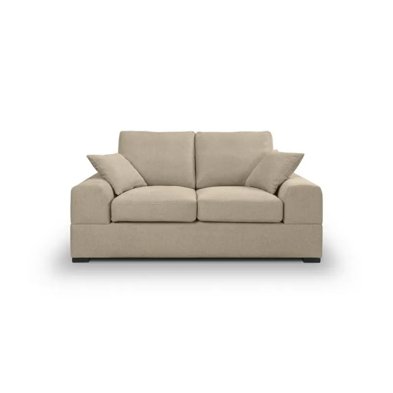 2-Sitzer-Sofa in Flachgewebe Beige 182/93 cm