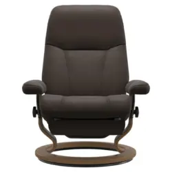 Relaxsessel in Leder Braun