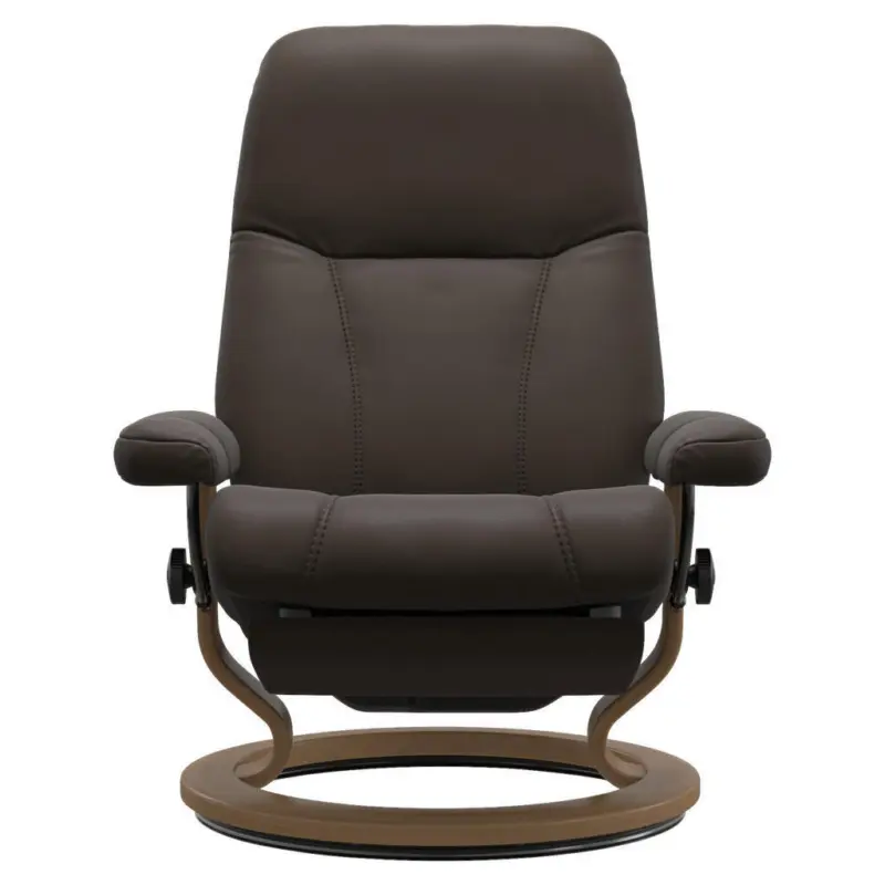 Relaxsessel in Leder Braun