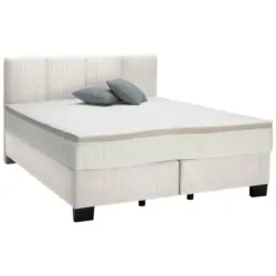 Boxspringbett 160/200 cm in Creme