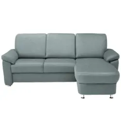 Ecksofa in Webstoff Salbeigr&uuml;n 220/163 cm