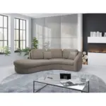 XXXLutz Lauterach - Ihr M&ouml;belhaus bei Bregenz Ecksofa Jazz V in Mikrofaser Braun 230/266 cm