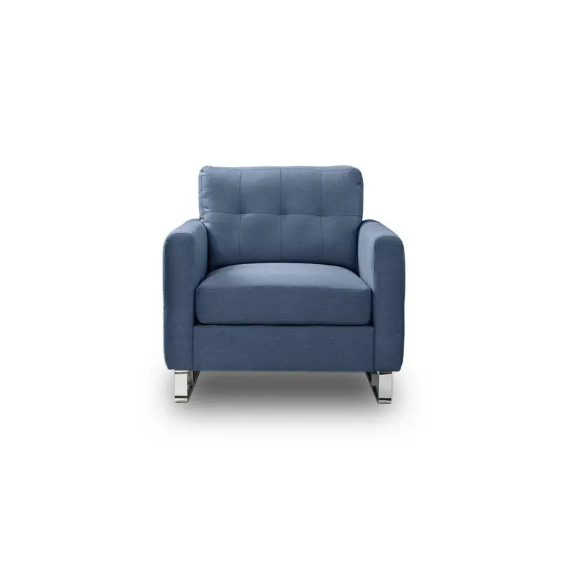 1,5-Sitzer Hera in Flachgewebe Dunkelblau Modern