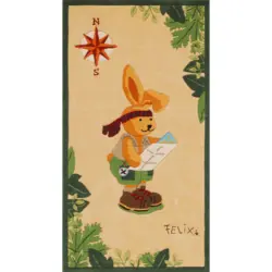 Kinderteppich 110/170 cm Felix der Hase