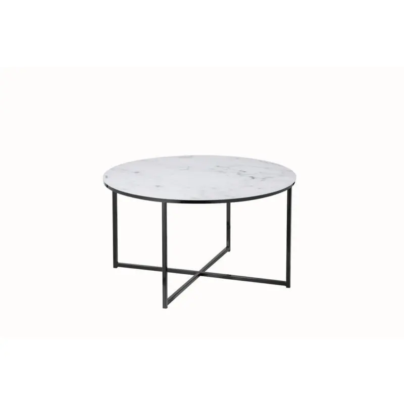 Couchtisch in Metall, Glas 80/80/45 cm