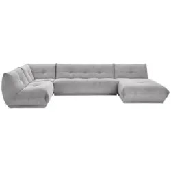 Wohnlandschaft Giselle in Cord Grau