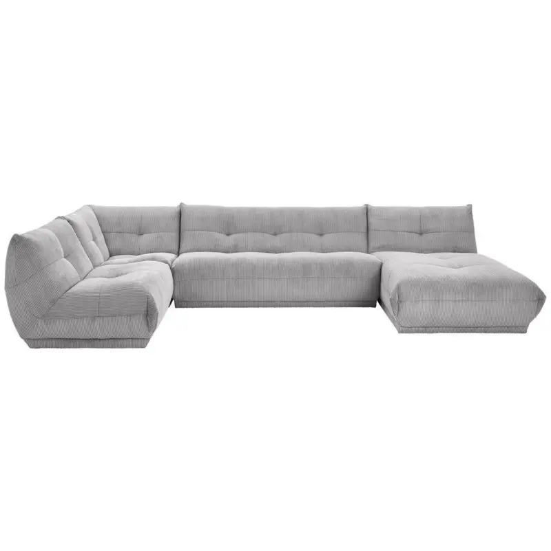 Wohnlandschaft Giselle in Cord Grau