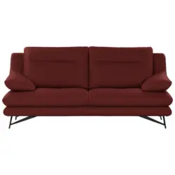 2,5-Sitzer Cezanne in Echtleder Rot