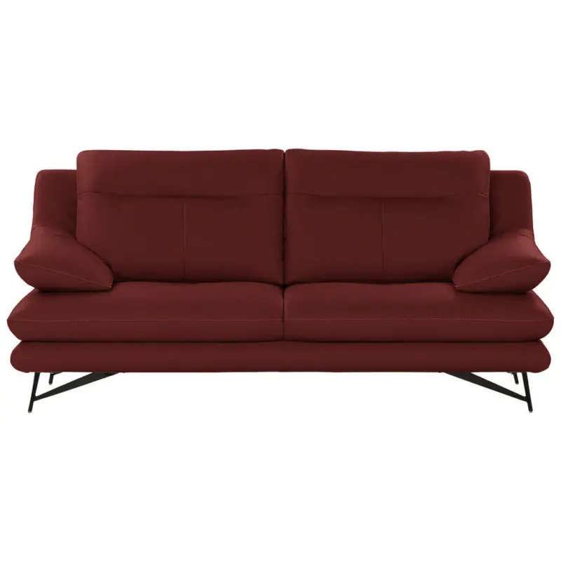 2,5-Sitzer Cezanne in Echtleder Rot