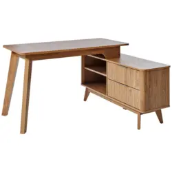 Eckschreibtisch 148/120/76,20 cm in Eichefarben