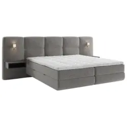 Boxspringbett 140/200 cm in Anthrazit