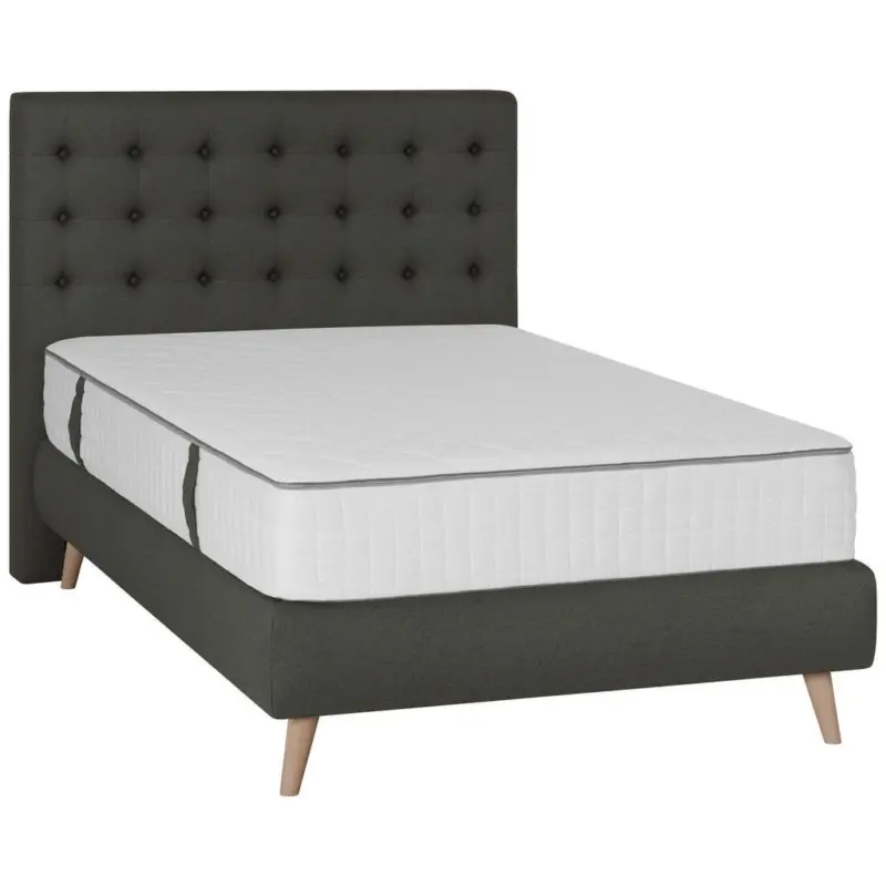 Boxspringbett 120/200 cm in Anthrazit