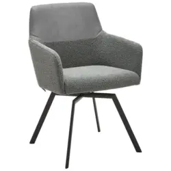 Armlehnstuhl Lederauswahl, Stoffauswahl, Wippfunktion, Sitzfl&auml;che 360&deg; drehbar Mikrofaser, Struktur