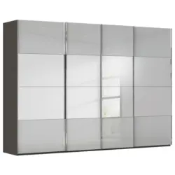 Schwebet&uuml;renschrank in Graphitfarben, Seidengrau