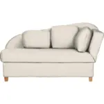 XXXLutz Lauterach - Ihr M&ouml;belhaus bei Bregenz Liege in Chenille, Flachgewebe Creme