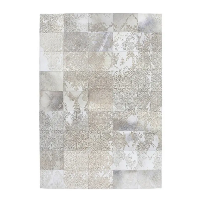 Flachwebeteppich 75/140 cm Silberfarben