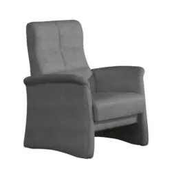 Sessel in Flachgewebe Dunkelgrau