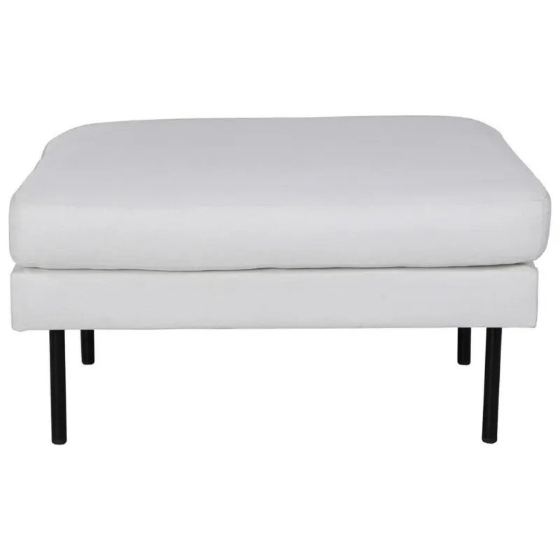 Hocker in Metall, Kunststoff, Textil Schwarz, Beige