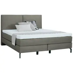 Boxspringbett 180/200 cm in Grau