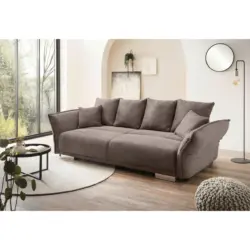 Bigsofa Pera in Cord Graubraun