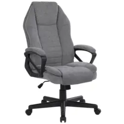 Chefsessel in Chenille Grau