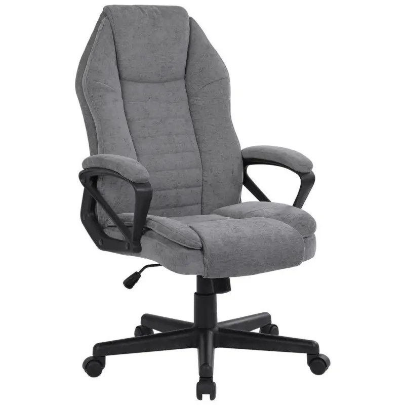 Chefsessel in Chenille Grau