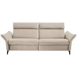 3-Sitzer-Sofa in Echtleder Creme