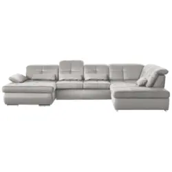 Wohnlandschaft in Mikrofaser Creme