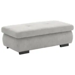 Hocker in Textil Gr&uuml;n, Hellgrau