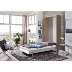 Schrankbett 90/200 cm Eichefarben