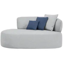 R&eacute;camiere in Flachgewebe Grau, Dunkelblau